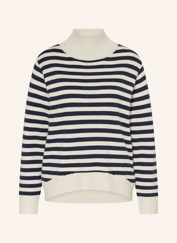 oui Sweater WHITE/ DARK BLUE
