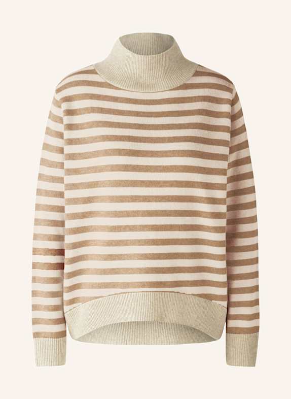 oui Pullover CAMEL/ ECRU