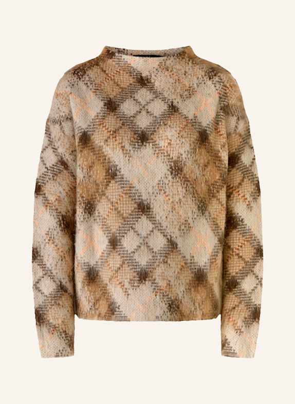 oui Sweater LIGHT BROWN/ BROWN/ ORANGE