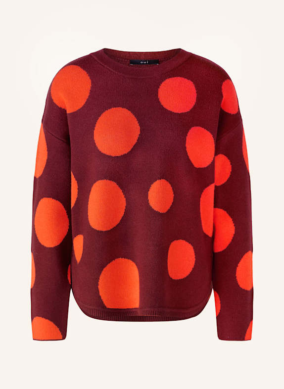 oui Sweater DARK RED/ ORANGE