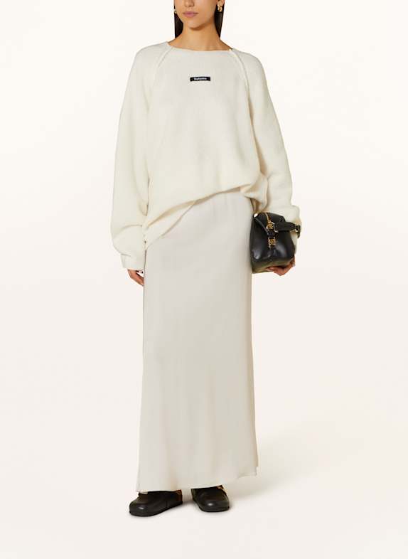 black palms AURORA satin skirt BEIGE