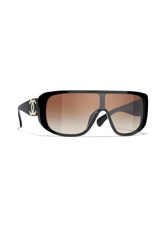 CHANEL Umschließende Sonnenbrille C622S5 - SCHWARZ/ BRAUN VERLAUF