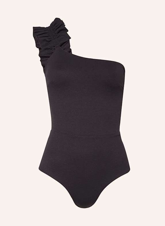 MYMARINI One-Shoulder-Badeanzug SWIMSUIT NO. 3 mit UV-Schutz 50+ SCHWARZ