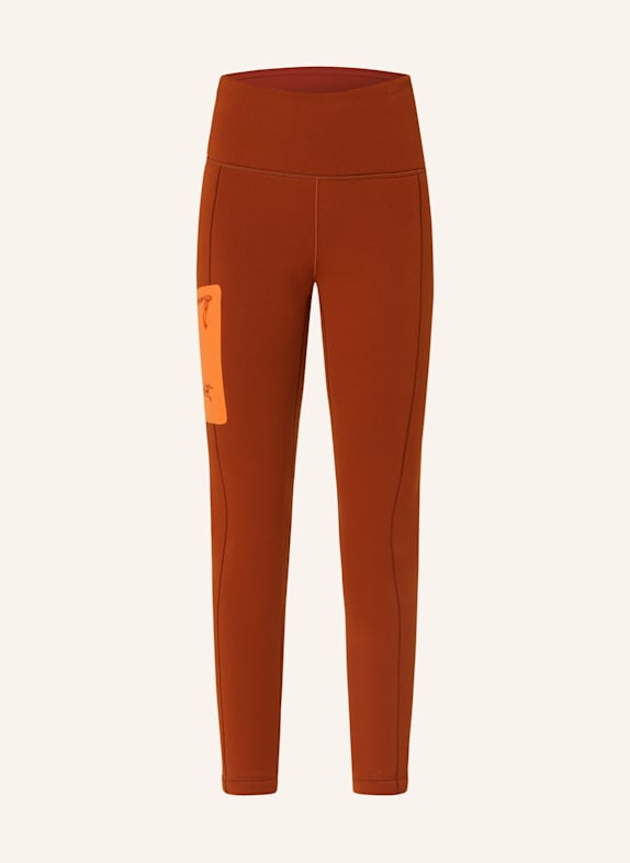 ARC'TERYX Leggings KYANITE DARK ORANGE/ NEON ORANGE
