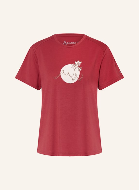 Schöffel T-Shirt HABERSPITZ DUNKELROT