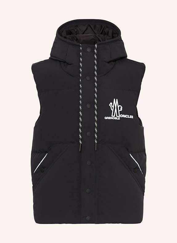 MONCLER GRENOBLE Daunenweste BALDY SCHWARZ