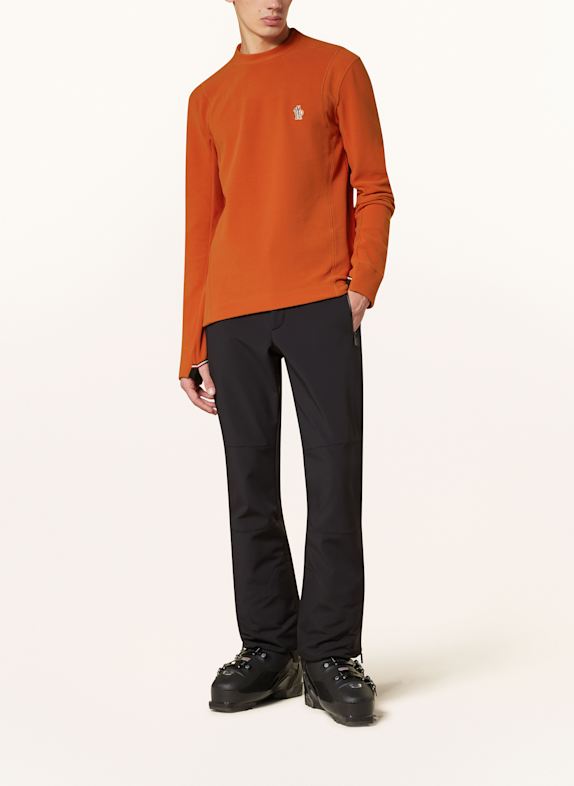 MONCLER GRENOBLE Fleecepullover DUNKELORANGE