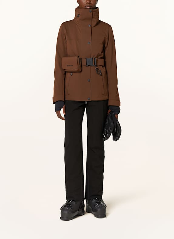 MONCLER GRENOBLE Veste de ski HAINETS MARRON