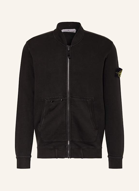 STONE ISLAND Sweatjacke SCHWARZ