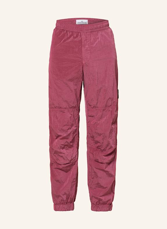 STONE ISLAND Track Pants mit Galonstreifen FUCHSIA