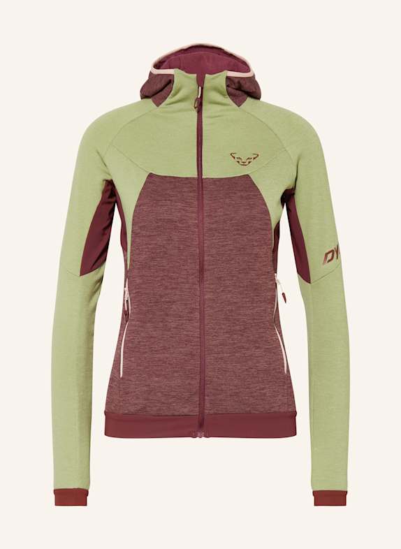 DYNAFIT Kurtka jako warstwa środkowa TOUR WOOL THERMAL JASNOZIELONY/ CIEMNOCZERWONY