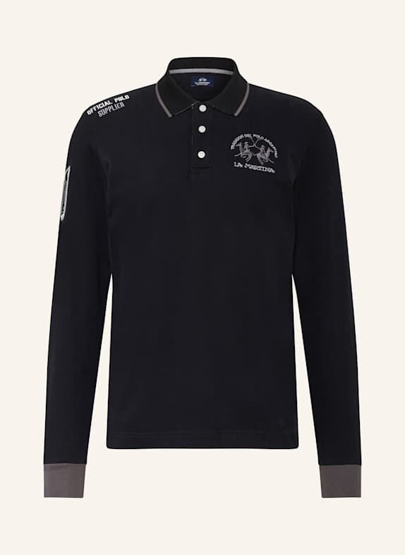 LA MARTINA Jersey polo shirt BLACK