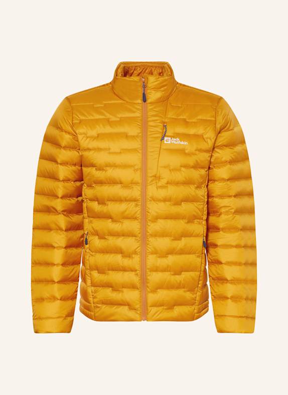 Jack Wolfskin Daunenjacke PASSAMANI DUNKELGELB