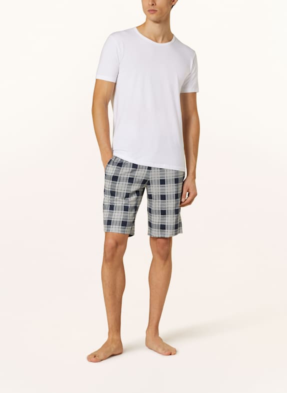 SCHIESSER Slaapshort MIX+RELAX DONKERBLAUW / LICHTGRIJS