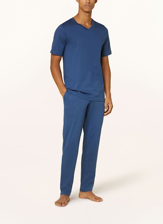 SCHIESSER Slaapshirt MIX+RELAX DONKERBLAUW