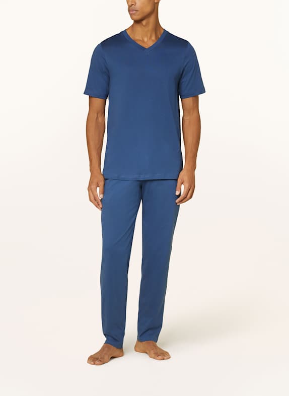 SCHIESSER Slaapbroek MIX+RELAX BLAUW