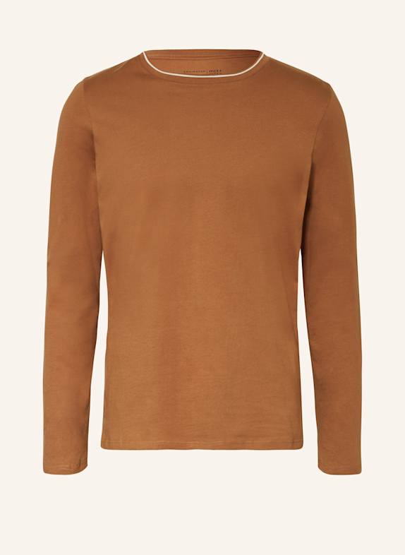 SCHIESSER Schlafshirt MIX+RELAX COGNAC