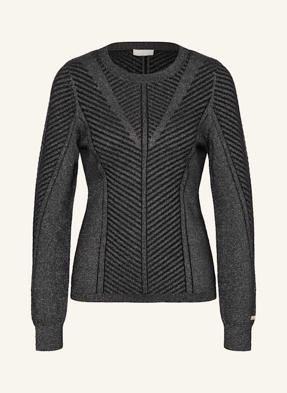 LIU JO Pullover mit Glitzergarn SCHWARZ