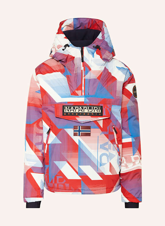 NAPAPIJRI Schlupfjacke RAINFOREST NEXT ROT/ BLAU/ CREME