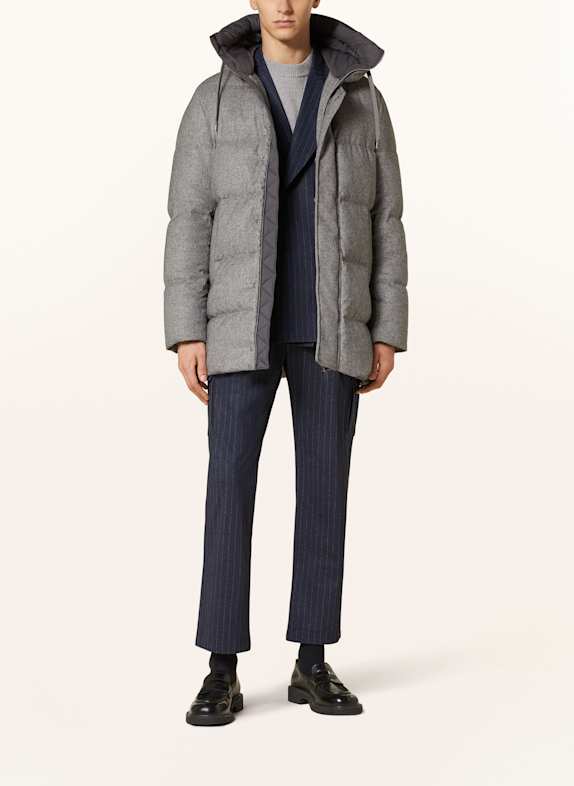 HERNO Daunenjacke mit Seide und Casmere GRAU