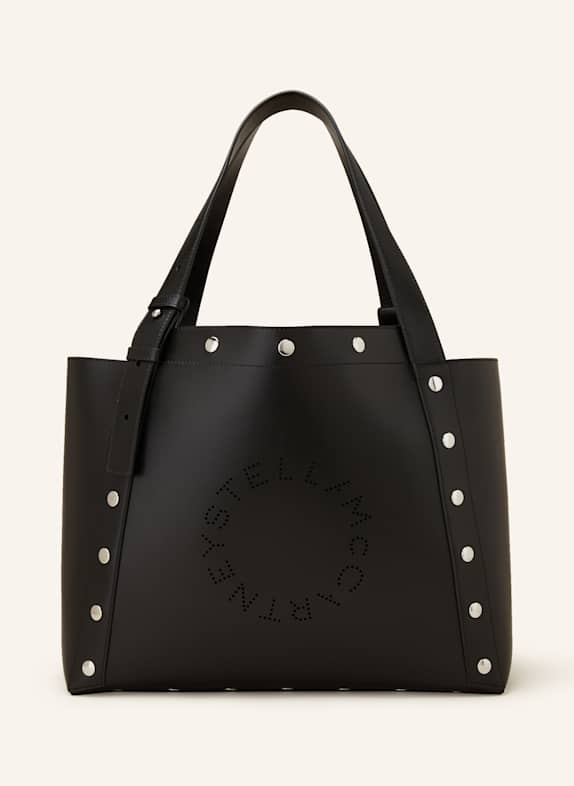STELLA McCARTNEY Shopper with rivets BLACK