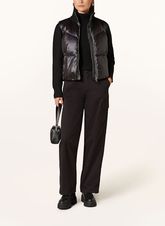 WOOLRICH press-stud tonal shirt jacket ALIQUIPPA BLACK