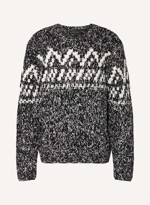 WOOLRICH Pullover SCHWARZ/ ECRU