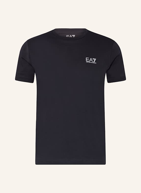 Giorgio ARMANI loafers logo-embroidered short-sleeve polo shirt T-shirt DARK BLUE