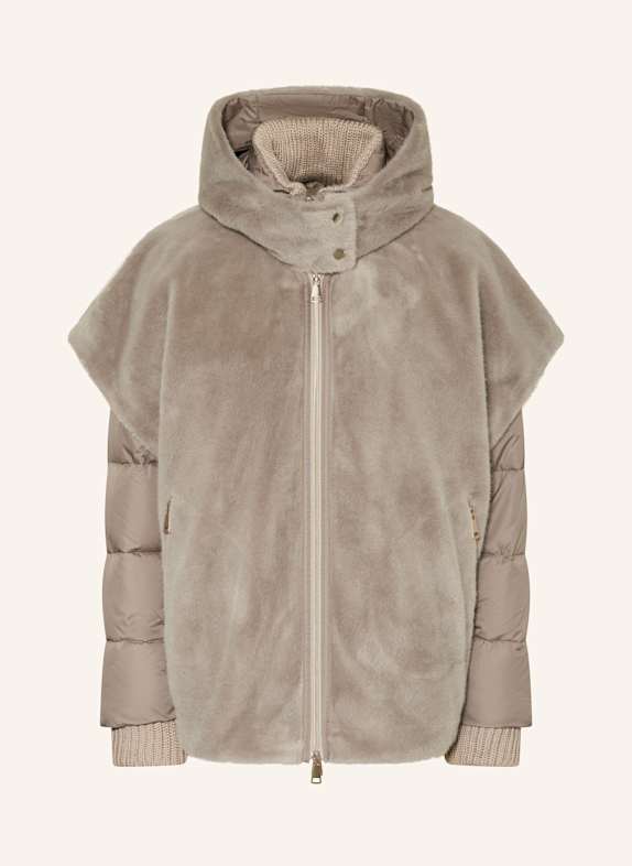 White Label 2-boss russell athletic krassev carsity jacket bright orange TAUPE