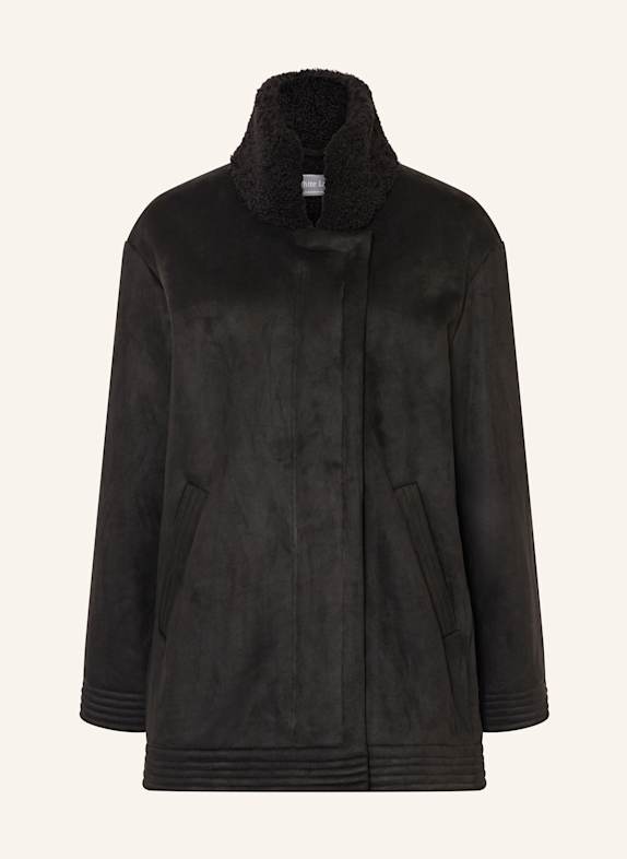 White Label Jacke in Lederoptik SCHWARZ
