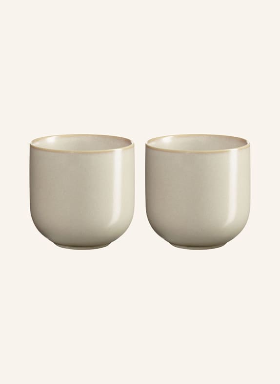 ASA 2er-Set Becher COPPA HELLGRAU/ HELLBRAUN