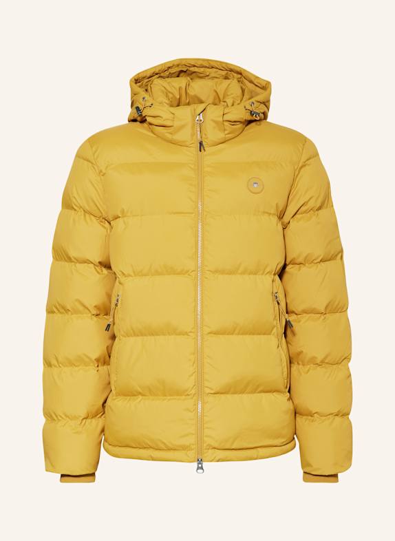 GANT Steppjacke ACTIVE CLOUD mit abnehmbarer Kapuze GELB