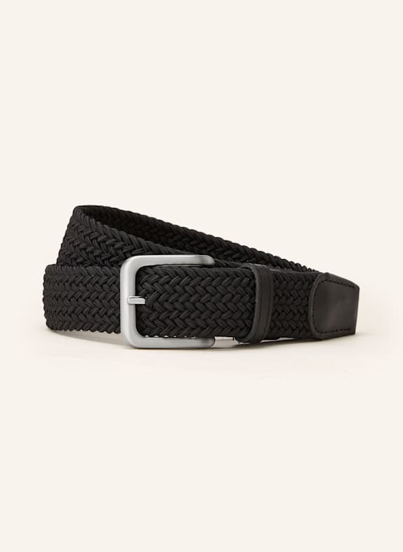 JACK&JONES Flechtgürtel SCHWARZ