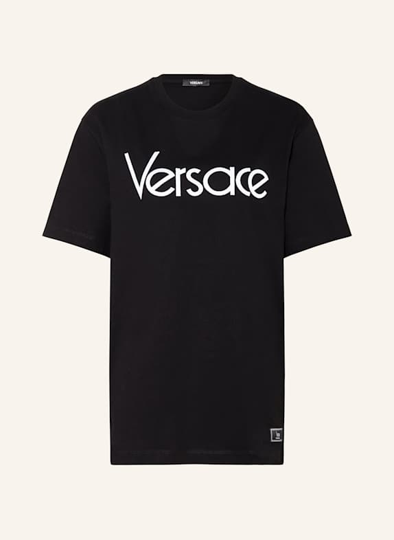 VERSACE Tričko ČERNÁ/ BÍLÁ