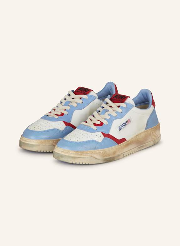 AUTRY Sneaker SUPER VINTAGE LOW NF WEISS/ HELLBLAU/ ROT