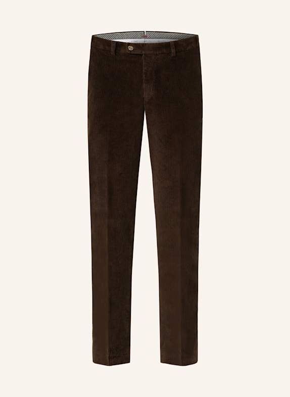 HILTL Corduroy chinos regular fit DARK BROWN