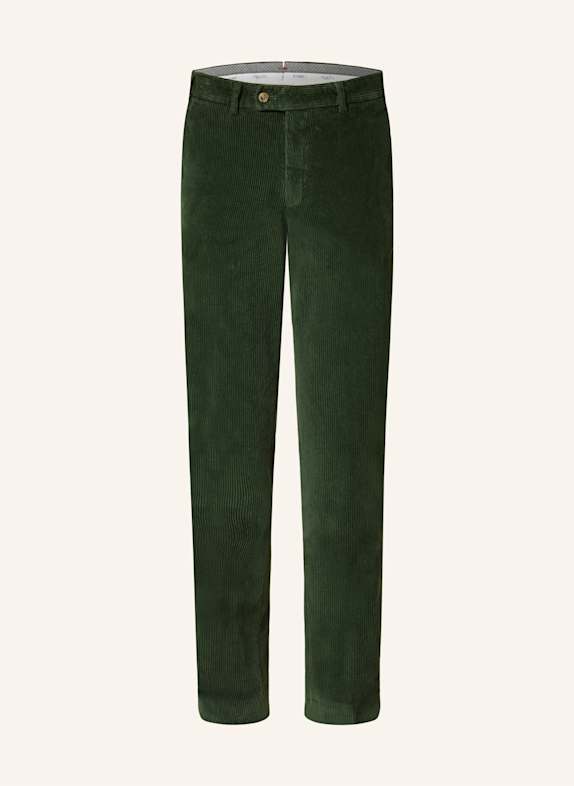 HILTL Corduroy chinos regular fit DARK GREEN