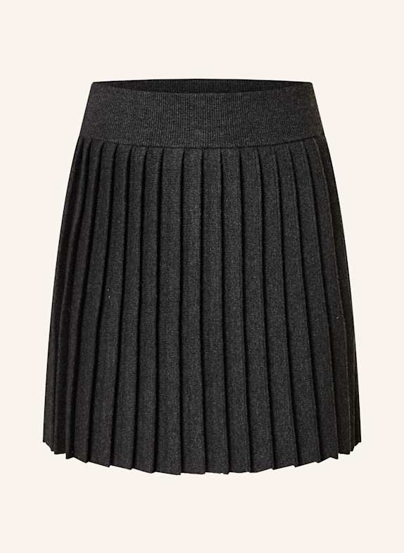 CLAUDIE PIERLOT Faltenrock DUNKELGRAU