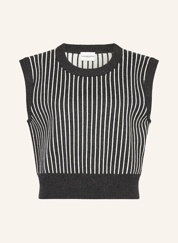 CLAUDIE PIERLOT Pullunder DUNKELGRAU/ ECRU