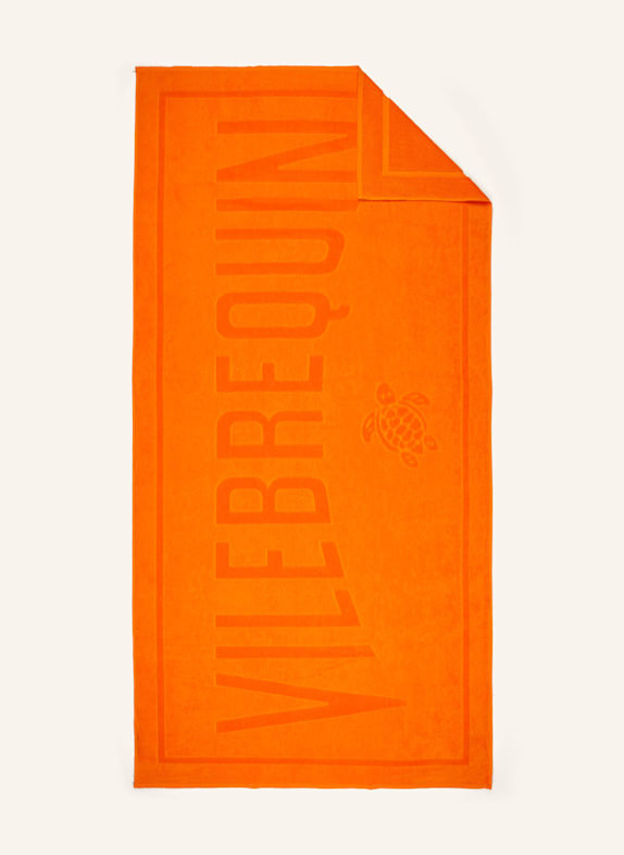 VILEBREQUIN Plážová osuška SOLID ORANŽOVÁ