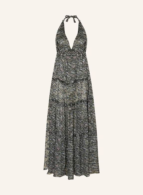 VILEBREQUIN Strandkleid PEARL LUNA aus Seide SCHWARZ/ GRÜN/ BLAU
