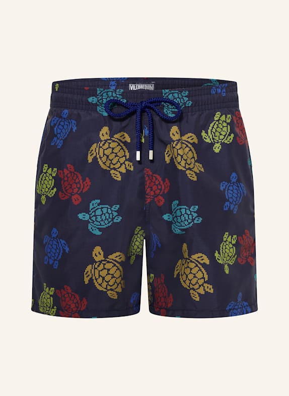 VILEBREQUIN Badeshorts MOOREA DUNKELBLAU/ GELB/ ROT