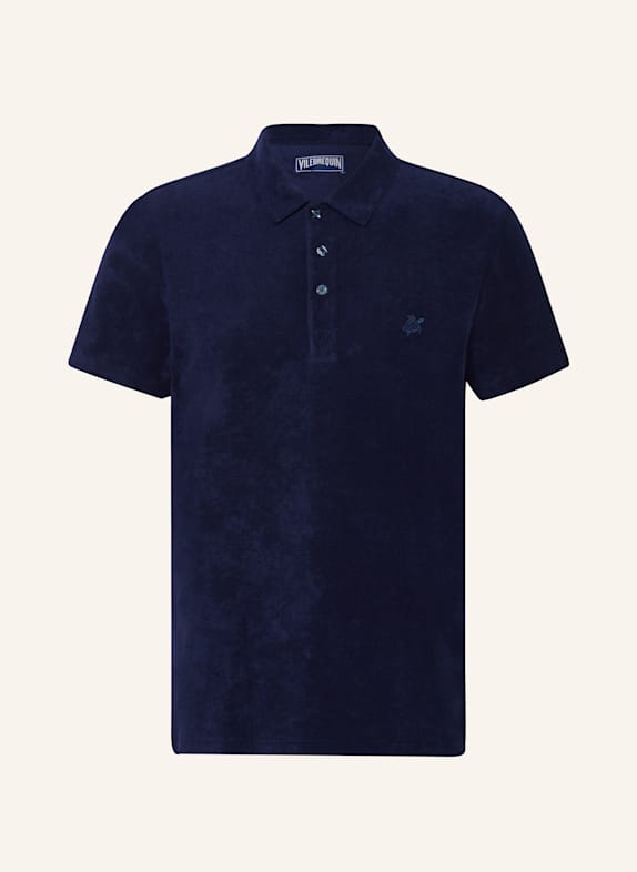 VILEBREQUIN Terry cloth polo shirt PHOENIX AQ100 DARK BLUE