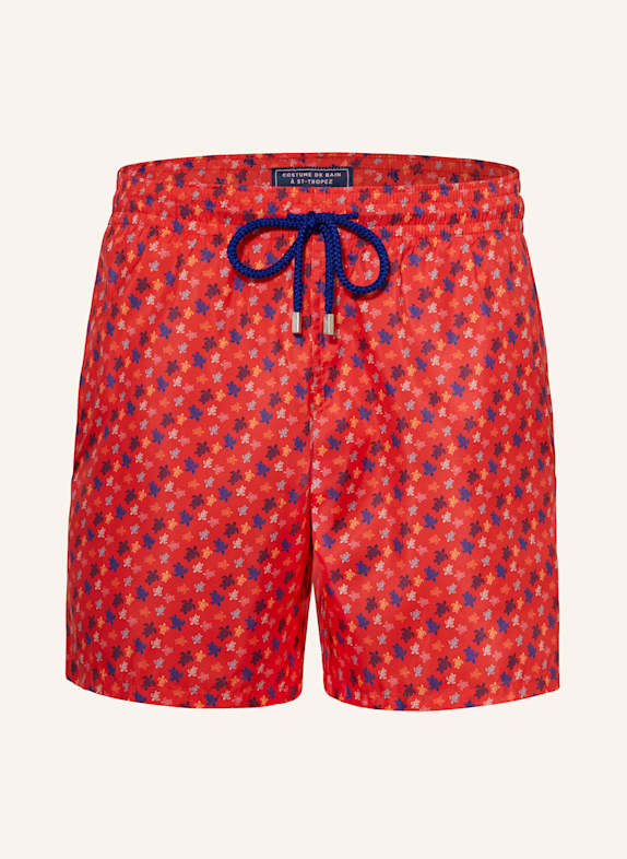 VILEBREQUIN Swim shorts MAHINA RED/ BLUE/ ORANGE