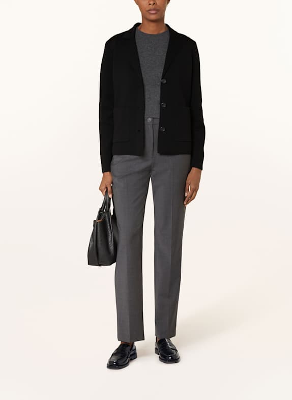 MAERZ MUENCHEN Gebreide blazer ZWART