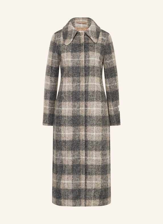 PEUTEREY STEYER coat GRAY/ TAUPE/ ECRU