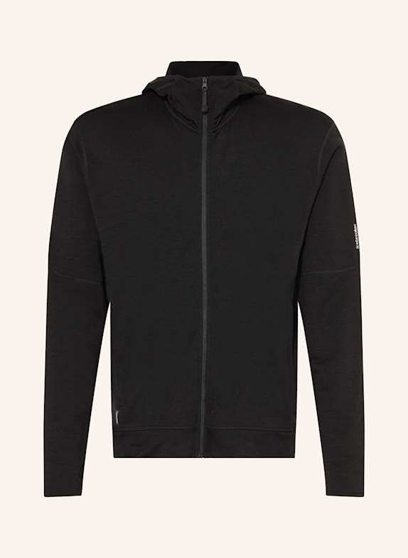 icebreaker Kurtka jako warstwa środkowa MERINO 360 REALFLEECE™ ELEMENTAL CZARNY