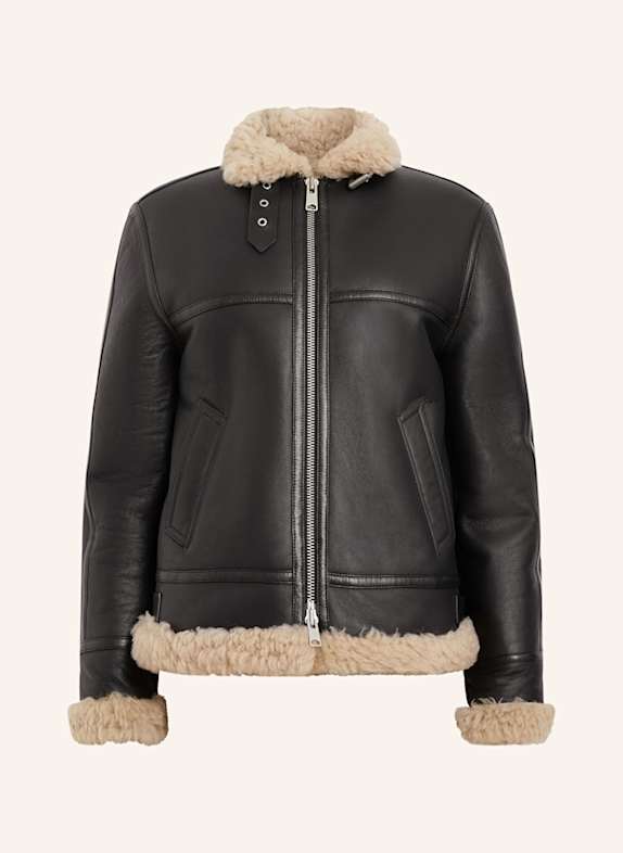 ALLSAINTS Lederjacke LOREL SCHWARZ
