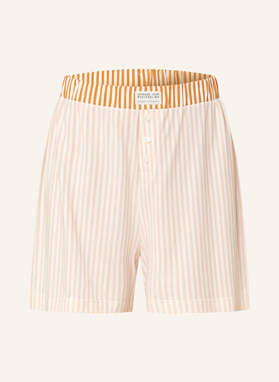 SHORT STORIES Schlafshorts ECRU/ ROSÉ/ HELLBRAUN