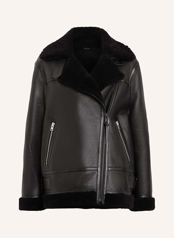 ALLSAINTS Lederjacke SOLA SCHWARZ